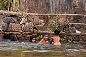 Kerala backwaters, our three hours neighborhood tour in the narrow canoe towards Vembanad Lake and along one of the  narrow canal running near our guest house at Kumarakom. 